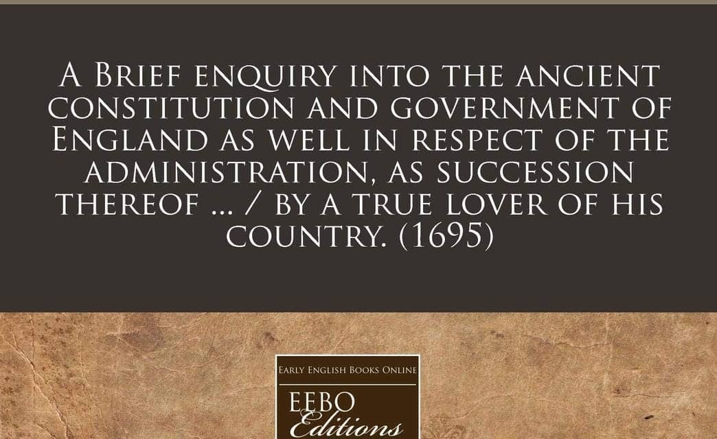 London and “the Ancient Constitution”